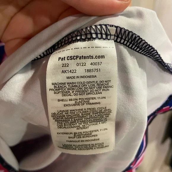 Columbia Purple Pink Chill River Printed Mini Dress Large - Picture 8 of 8